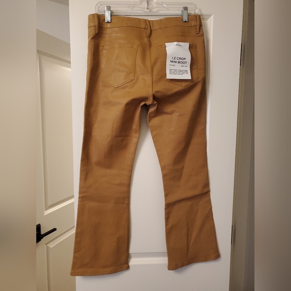 Frame Le Crop Mini Boot Cut Vicuña Tan Pant Sz 29 - Picture 8 of 10
